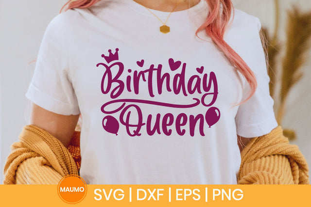Birthday queen svg quote SVG Maumo Designs 
