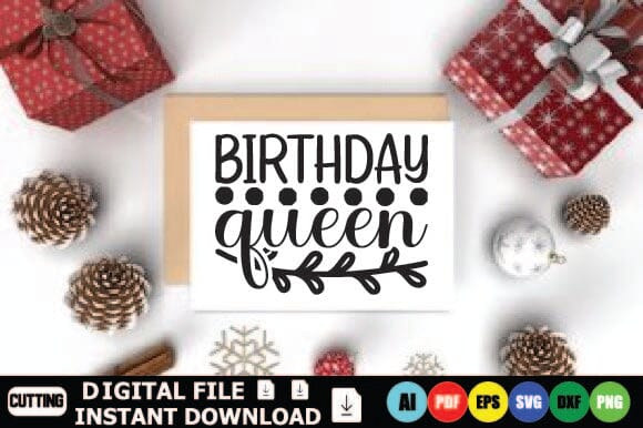 Birthday Queen SVG Shahin alam 