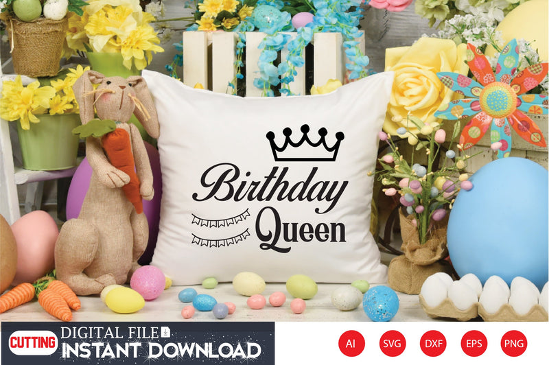 birthday queen svg SVG Shahin alam 