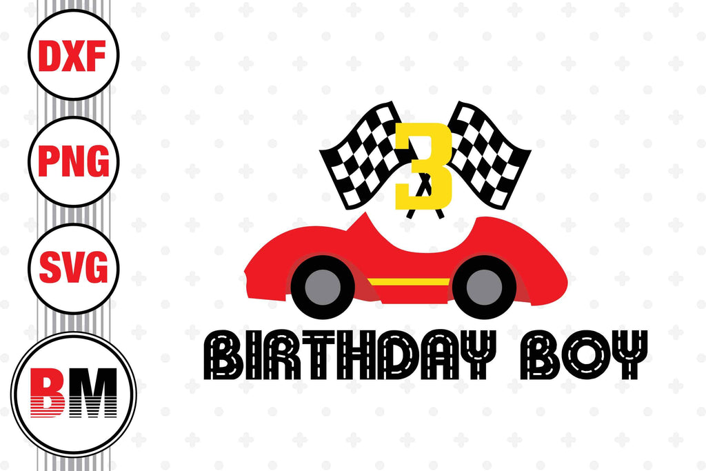 4th Birthday Racing SVG, PNG, DXF Files - So Fontsy