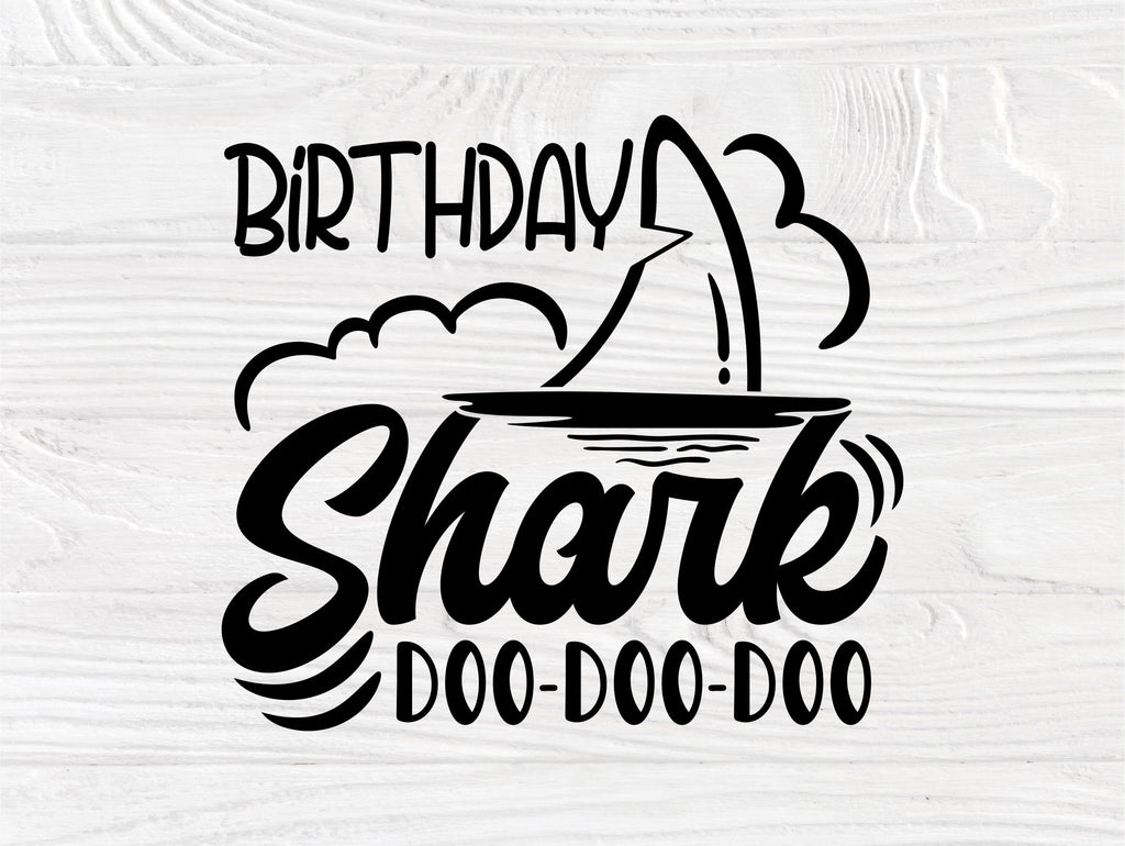 Birthday Shark SVG, Shark Family Svg, Boy Girl Svg - So Fontsy