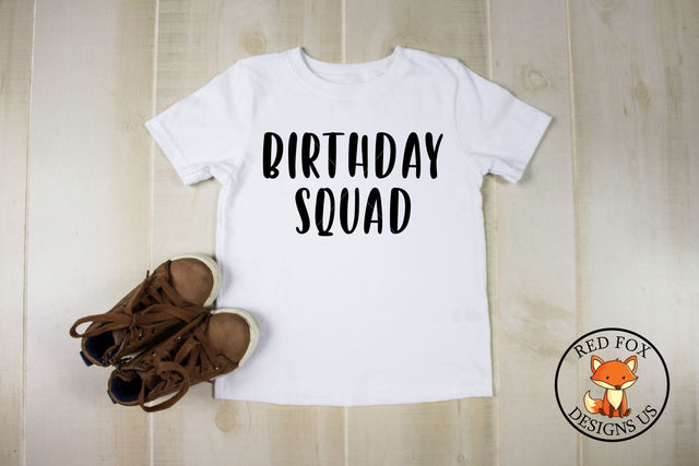 Birthday Squad | Birthday SVG File | SVG PNG DXF SVG RedFoxDesignsUS 
