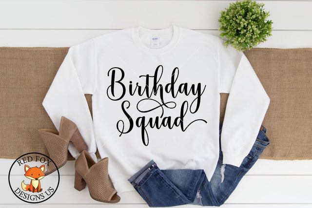 Birthday Squad | Birthday SVG | SVG PNG DXF SVG RedFoxDesignsUS 