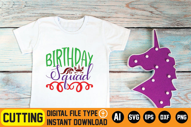 Birthday Squad SVG CraftlabSvg29 