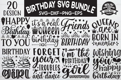 Birthday SVG, Birthday Quotes SVG cut file SVG BB Type Studios 
