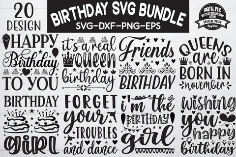 Birthday SVG, Birthday Quotes SVG cut file SVG BB Type Studios 