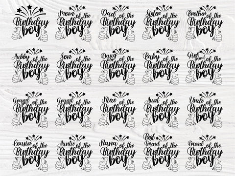 Birthday SVG, Boy Svg, Family Shirt, Svg Cut Files SVG TonisArtStudio 