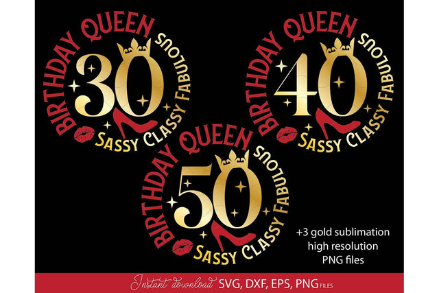 Birthday SVG Bundle, 50th, 40th, 30th Birthday SVG SVG March Design Studio 