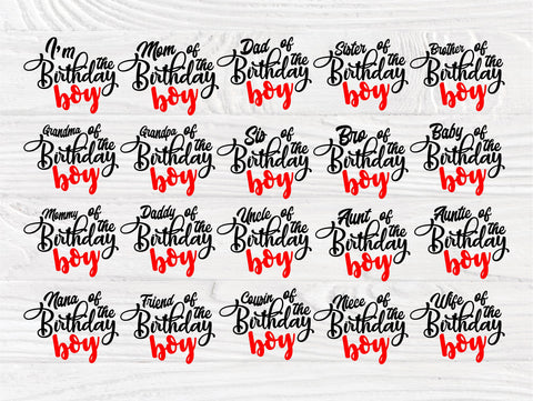 Birthday SVG Bundle, Boy Svg, Family Shirt Svg SVG TonisArtStudio 