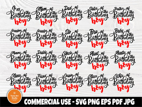 Birthday SVG Bundle, Boy Svg, Family Shirt Svg SVG TonisArtStudio 