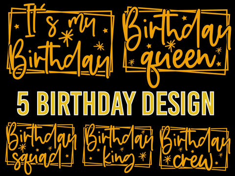 birthday svg bundle design SVG Alihossainbd 