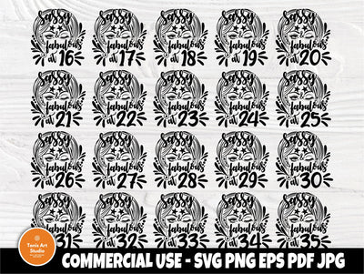 Birthday SVG Bundle, Girl Svg, Woman tshirt Design SVG TonisArtStudio 