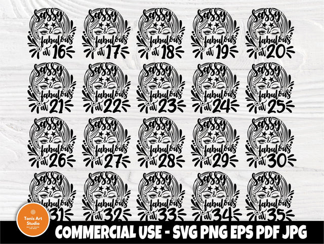 Birthday SVG Bundle, Girl Svg, Woman tshirt Design SVG TonisArtStudio 