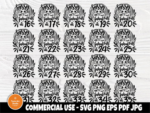 Birthday SVG Bundle, Girl Svg, Woman tshirt Design SVG TonisArtStudio 