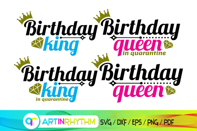 birthday svg bundle, king svg, queen svg SVG Artinrhythm shop 
