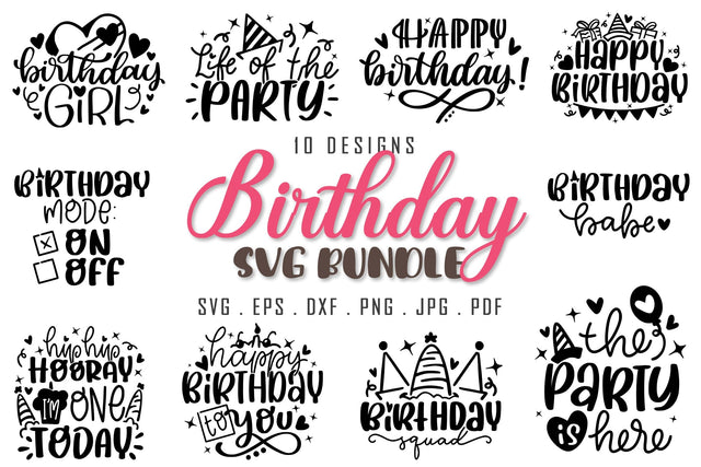 Birthday SVG Bundle SVG dapiyupi store 