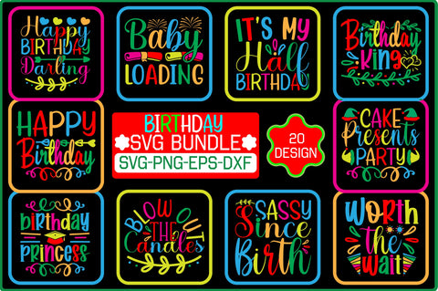 Birthday SVG Bundle SVG Shahin alam 