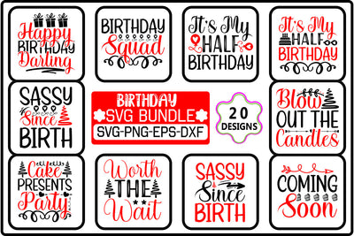 Birthday SVG Bundle SVG Shahin alam 