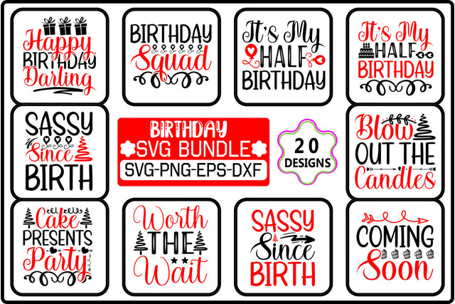 Birthday SVG Bundle SVG Shahin alam 