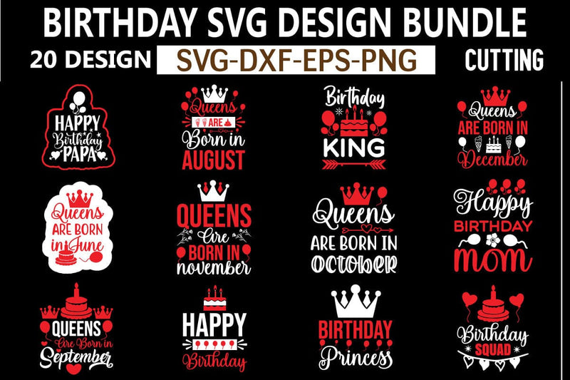 Birthday svg design bundle SVG designer krishna 