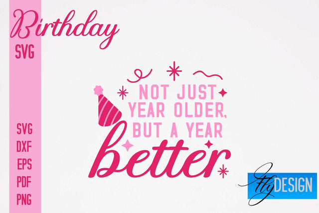 Birthday SVG | Happy Birthday Quotes SVG Design | Happy Days SVG SVG Fly Design 
