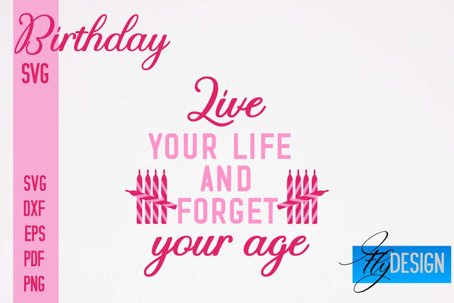 Birthday SVG | Happy Birthday Quotes SVG Design | Happy Days SVG SVG Fly Design 