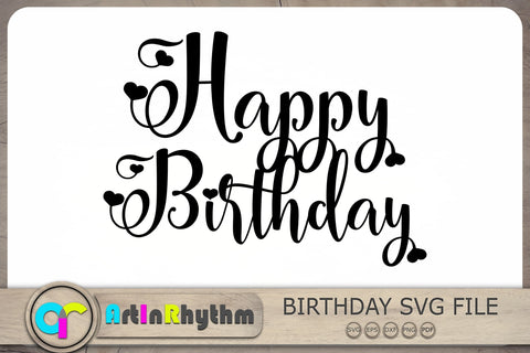 Birthday Svg, Happy Birthday Svg, Birthday Clipart SVG Artinrhythm shop 