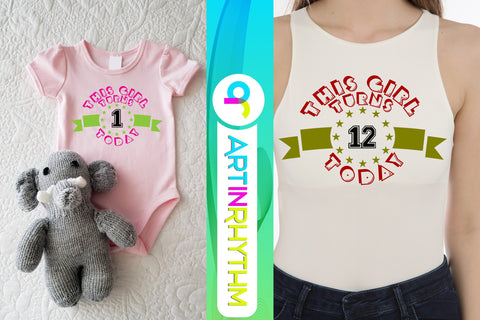 birthday svg, this girl turns SVG Artinrhythm shop 