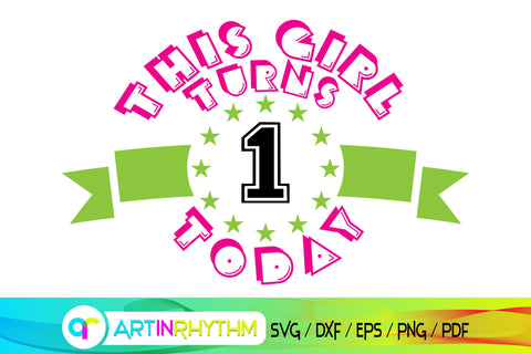 birthday svg, this girl turns SVG Artinrhythm shop 