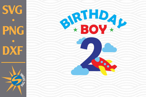 Birthday Two Airplane SVG, PNG, DXF Digital Files Include SVG SVGStoreShop 