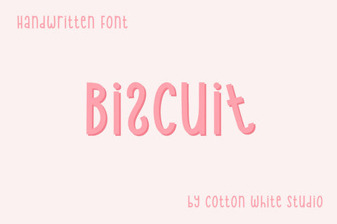 Biscuit Font Cotton White Studio 