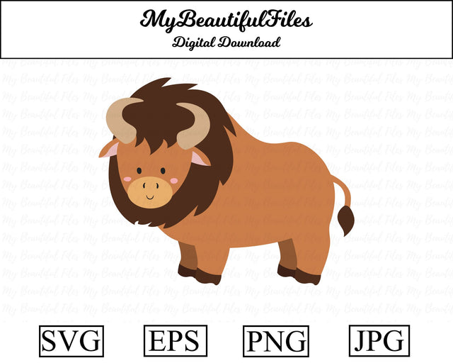 bison - animal SVG MyBeautifulFiles 