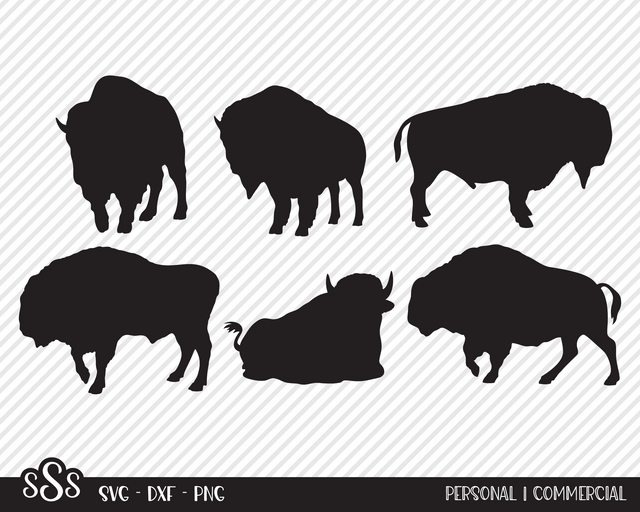 Bison Bundle | Outdoor SVG SVG Texas Southern Cuts 