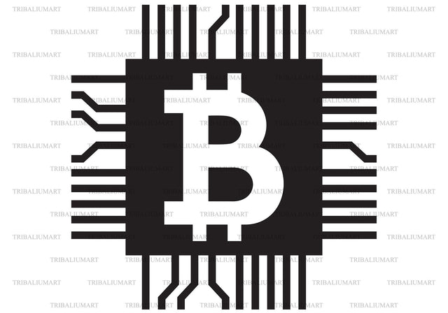 Bitcoin design SVG TribaliumArtSF 