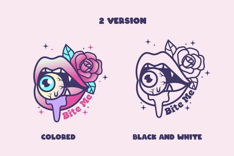 Bite Me, Pink Halloween svg and sublimation SVG dadan_pm 