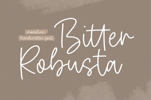 Bitter Robusta Font Timur type 