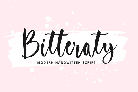 Bitteraty Font gatype 