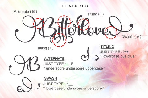 Bitterlove Font Afandi Studio 