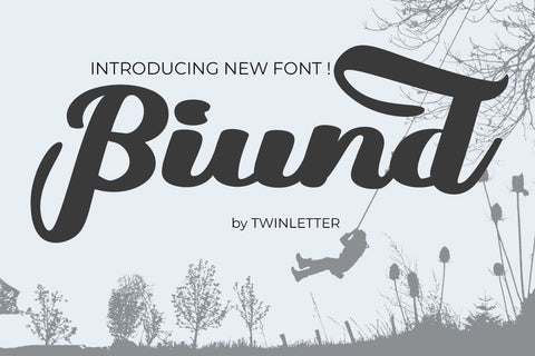 Biund Font twinletter 