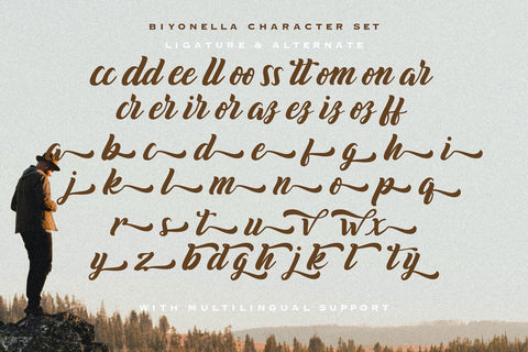 Biyonella - Retro Bold Script Font Font StringLabs 