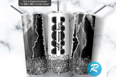 Black Agate Milkyway Mom 20 oz / 30 oz Tumbler PNG Sublimation Regulrcrative 