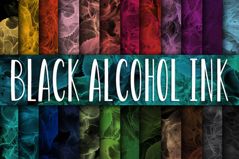 Black Alcohol Ink Digital Papers Digital Pattern Old Market 