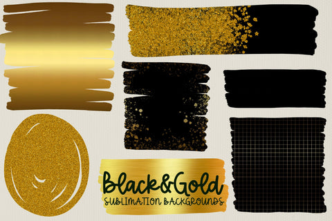 Black and Gold Sublimation Backgrounds SVG Illuztrate 