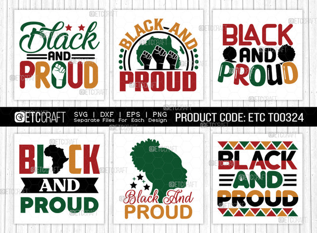 Black And Proud SVG Bundle, Black Woman Svg, Black Queen Svg, Afro Lady Svg, Black History Svg, African American Svg, Afro Man, Afro Quote, ETC T00324 SVG ETC Craft 