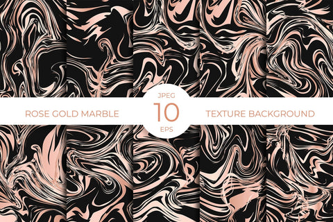 Black and rose gold marble background. Digital paper Digital Pattern LaBelezoka 