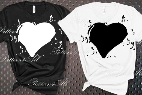Black and White Hearts Sublimation Png, Hand drawing,Bleach effect PNG, Bleach effect bundle, Bleach background mockup, Bleach overlay png Sublimation ArtStudio 