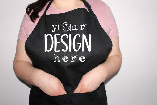 Black Apron Mock Up, Female,Photography Mockup, Lifestyle Photo, Apron For Girls, Women Mockup, Girl Model Mockup, Black Aprons Template Mock Up Photo ArtStudio 