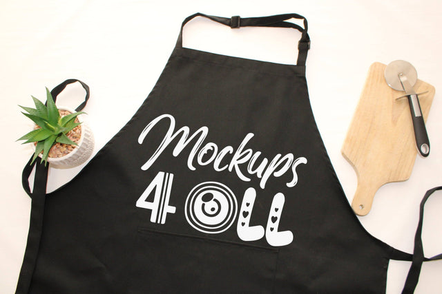 Black Apron Mockup, Baking Mockup,Kitchen Apron, Flatlay, Manly Apron,BBQ Apron,Grilling Gifts for Men,"Grill Season",Father's Day Mockup Mock Up Photo ArtStudio 