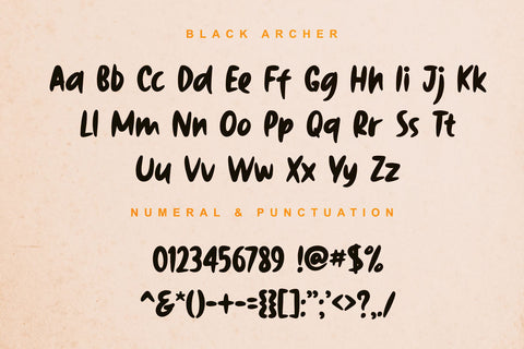 Black Archer Font Dumadistyle 