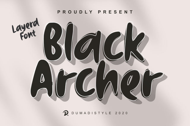 Black Archer Font Dumadistyle 